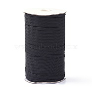 (Defective Closeout Sale: Spool Go Mouldy), Flat Elastic Cord, Beading Crafting Stretch String, Black, 6x0.5mm, about 200yards/roll(EC-XCP0001-18)