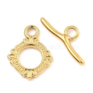 304 Stainless Steel Toggle Clasps, Rhombus, Real 18K Gold Plated, Rhombus: 17.5x14x2mm, Bar: 7x19.5x2mm, Hole: 2.5mm(STAS-E204-01G)