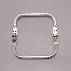 Aluminum Bag Handle, Bag Replacement Accessories, Silver, 8.3x15.8x2.1cm(FIND-WH0094-25A)