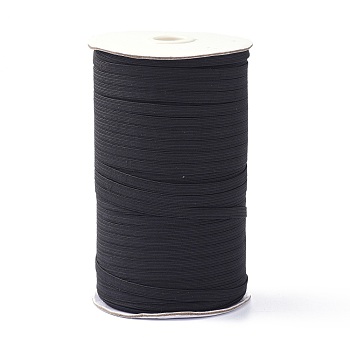 (Defective Closeout Sale: Spool Go Mouldy), Flat Elastic Cord, Beading Crafting Stretch String, Black, 6x0.5mm, about 200yards/roll