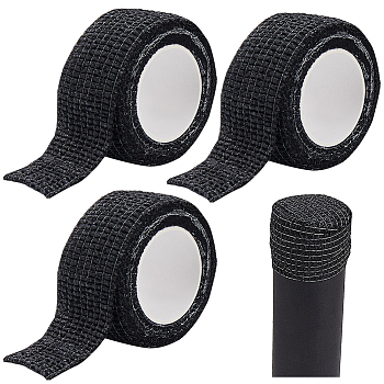Self Adhesive Cloth Felt Strips, for Hardwood Floors to Prevent Scratches Soundproofing, Black, 2.5x0.1cm, about 4.5m/roll