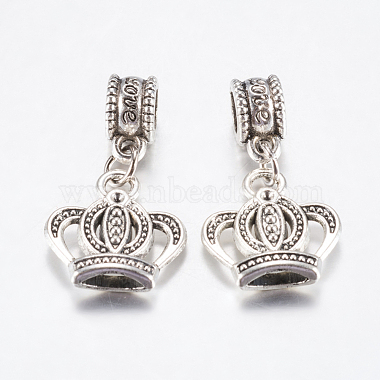 28mm Crown Alloy Dangle Beads