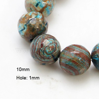 Natural Chrysocolla Beads Strands(G-G099-F10mm-35)-2