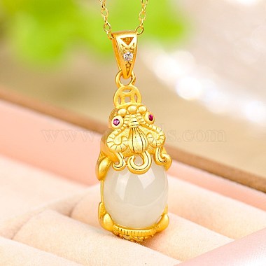 Natural Hetian Jade Pendants(STER-BB71730-A)-5