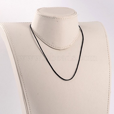 Изготовление ожерелья из вощеного шнура разного размера(NJEW-JN01530)-2
