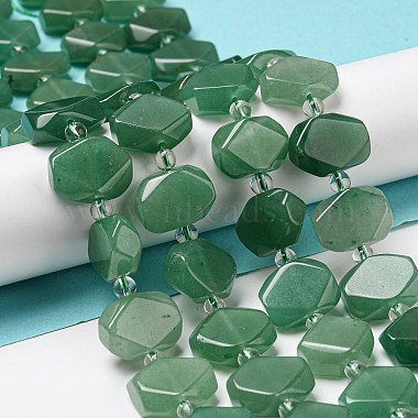 Natural Green Aventurine Beads Strands(G-G072-A05-02)-2