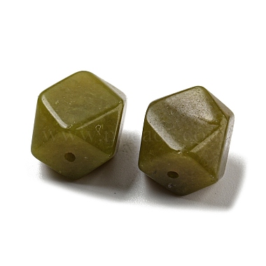 perles blanches teints naturels de jade(G-B070-06)-2