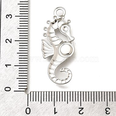 304 Stainless Steel Pendant Cabochon Settings(STAS-E545-04D-P)-3