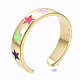 Brass Enamel Cuff Rings(RJEW-S045-075-NR)-3