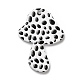 Autumn Theme Polka Dot Pattern Opaque Acrylic Pendants(SACR-P014-09A)-1