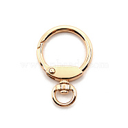 Zinc Alloy Swivel Clasps, Swivel Snap Hook, Ring, Light Gold, 44x29.5mm, Hole: 9x5.5mm(FIND-WH0110-017LG)