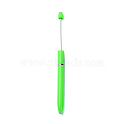 Plastic Beadable Pens, Ball-Point Pen, for DIY Personalized Pen, Lime Green, 161x10mm(DIY-Q036-01C)