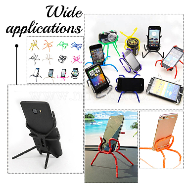 Resin Multi-Function Portable Spider Flexible Grip Phone Holder(AJEW-WH0323-10B)-6