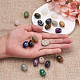 Craftdady 20Stk. 10 europäische Perlen aus natürlichen und synthetischen gemischten Edelsteinen(G-CD0001-06)-4