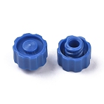 Plastic Syringe Caps, Dispensing Syringe Tip Caps, Lock Screw Type Industrials Syringe Tip Caps, Royal Blue, 13.5x10.5mm, Hole: 4mm(DIY-WH0148-36E)