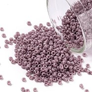 TOHO Round Seed Beads, Japanese Seed Beads, (52) Opaque Lavender, 11/0, 2.2mm, Hole: 0.8mm, about 1110pcs/bottle, 10g/bottle(SEED-JPTR11-0052)