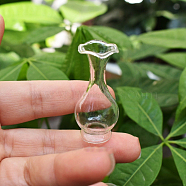 Mini Glass Vase, Micro Landscape Home Dollhouse Accessories, Pretending Prop Decorations, Vase, 22x48mm(PW-WG4B7A0-05)