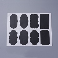 Chalkboard Sticker Labels, Waterproof PVC Decals Handwritten Label Stickers, Kitchen Pantry Home Bottles And Office Label Sticker, Black, 27x20.8cm(DIY-WH0023-03)