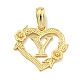 Heart Brass Pendants(KK-I714-04G-Y)-1