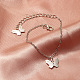Brass Cable Chain Charm Bracelets for Women(WG5EDD2-02)-1