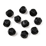 Natural Black Onyx(Dyed & Heated) Beads, Faceted, Star Cut Round Beads, 8x7x7mm, Hole: 1.2mm(G-H356-02A-05)