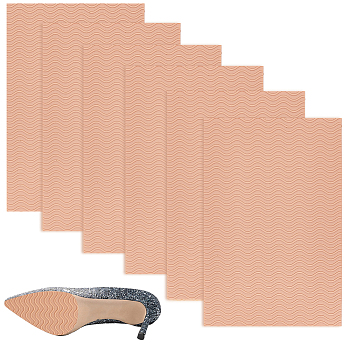 Silicone Self-adhesive Anti-Slip Shoe Bottom Pads, Rectangle, Peru, 152x100x1.5mm