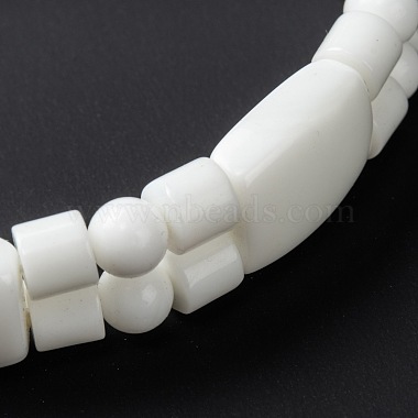 Opaque Glass Beads Stretch Bracelets(BJEW-I296-03)-2