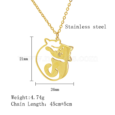 Stainless Steel Pendant Necklaces(ZE1785-1)-2