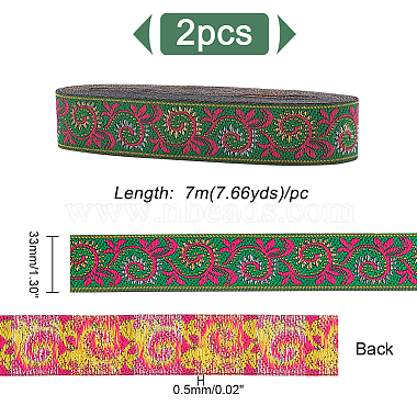 Ethnic Style Polyester Ribbons(OCOR-WH0079-66A)-2