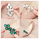 4Pcs 2 Style Flower Glass Rhinestone Shoe Decoration(AJEW-AR0001-79B)-4