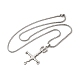 Cross Pendant Necklaces(NJEW-C044-04P)-2
