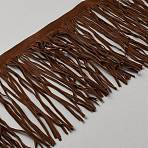 Double Sided Faux Suede Fabric Tassel Ribbons, Polyester Fringe Lace Ribbon for Clothing Accessories, Saddle Brown, 5-7/8 inch(150mm)(OCOR-WH0078-254)