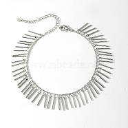 Fashionable Casual Brass Tube Charms Tassel Anklet for Women(LX5700)