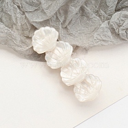 Shell Shape Cellulose Acetate Alligator Hair Clips, Hair Accessories for Girls, Floral White, 72x23x25mm(PW-WG23971-01)