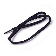 Polyester Cord Shoelace, Black, 52~54cm, 6mm(AJEW-F036-02A-02)