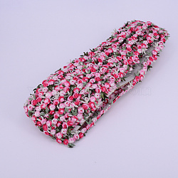 Polyester Lace Trim, Garment Accessories, Cerise, 3/4 inch(18mm), about 10yards(9.14m)/bundle(OCOR-WH0033-02)