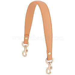 Leather Bag Straps, with Alloy Clasps, for Bag Replacement Accessories, Sandy Brown, 510~520x27x6mm(FIND-WH0148-077B)