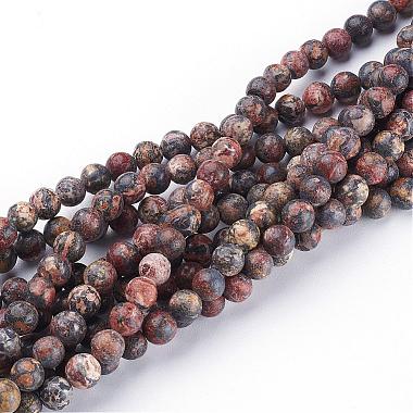 6mm Colorful Round Leopardskin Beads