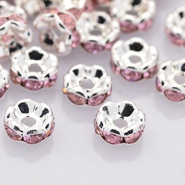 Messing Strass Zwischenperlen(RB-A014-L6mm-27S)-1