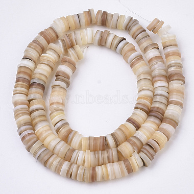 Wheat Disc Freshwater Shell Beads
