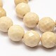 Natural Fossil Round Bead Strands(G-O151-02-6mm)-1
