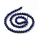 Natural Lapis Lazuli Beads Strands(G-P348-01-6mm)-2
