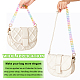WADORN 2Pcs 2 Style Rainbow Color Transparent Acrylic Curb Chain Bag Handles(AJEW-WR0001-66)-3