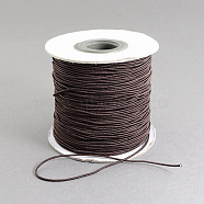 Round Elastic Cord, with Nylon Outside and Rubber Inside, Coconut Brown, 2mm, about 43.74 yards(40m)/roll(EC-R001-2mm-025A)