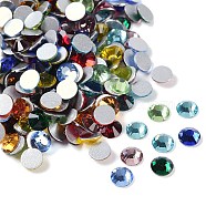 Glass Flat Back Rhinestone, Grade A, Back Plated, Faceted, Half Round, Mixed Color, 4.6~4.8mm, about 1440pcs/bag(RGLA-C002-SS20-M)