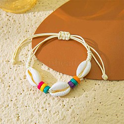 Bohemian Shell Braided Beaded Bracelets, Summer Beach Vacation Bracelets for Women(MO6644-10)