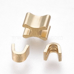 Clothing Accessories, Brass Zipper Repair Down Zipper Stopper and Plug, Light Gold, 4x4.5x2mm, 4x6.5x5mm, 3pcs/set(KK-WH0016-02B-LG)