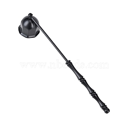 Stainless Steel Wick Flame Candle Snuffer, Automatic Fire Extinguisher, for Putting Out Candle Flame Safely, Black, 170x30mm(PW-WGFCB64-01)