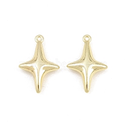 Alloy Pendants, Star Charms, Rack Plating, Golden, 18x12x4mm, Hole: 0.9mm(AL-CBA15FB-05G)