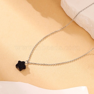 Stainless Steel Cable Chain Necklace(QL5593-4)-2